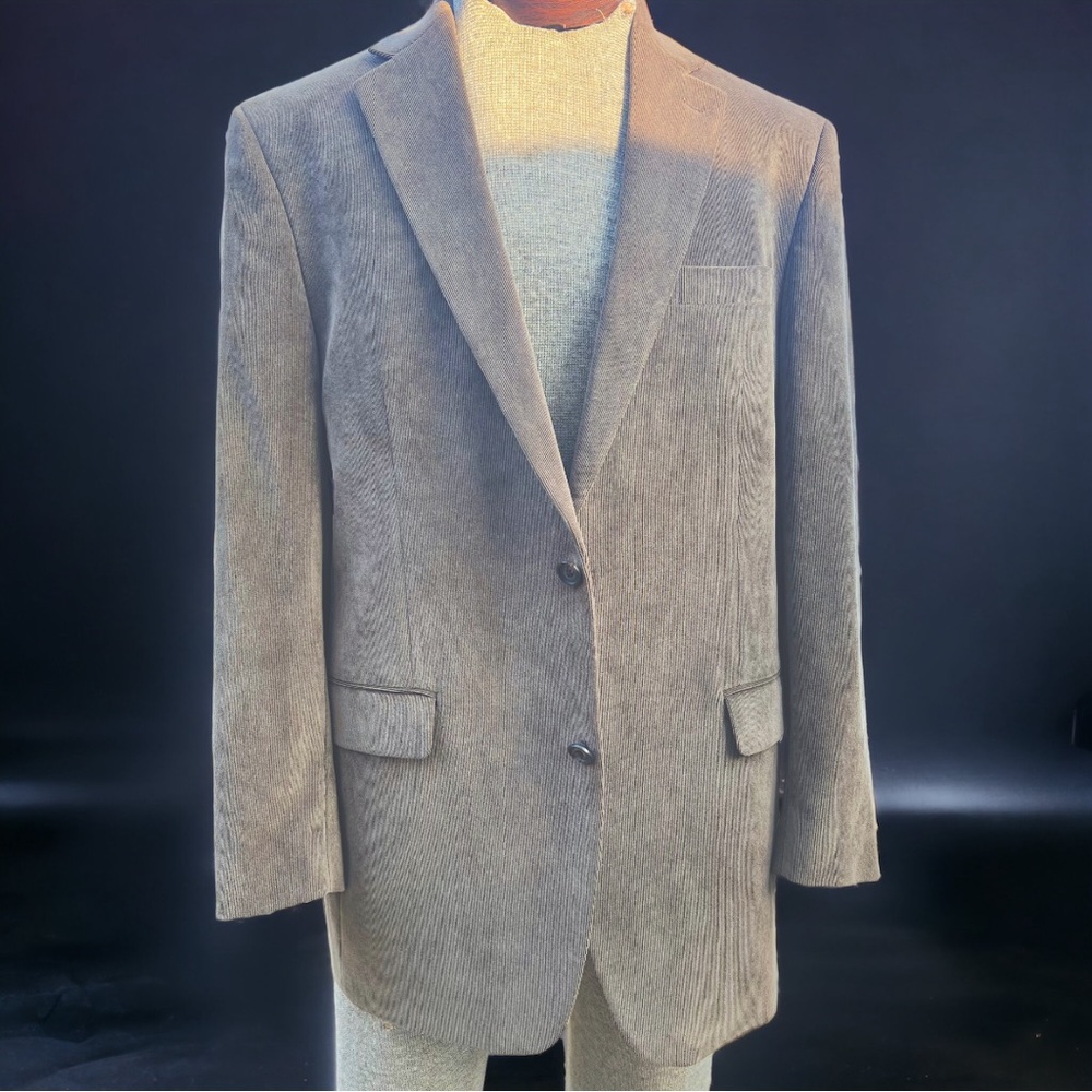 Lauren Ralph Lauren Corduroy Tan 2 Button Blazer Sport Coat Jacket